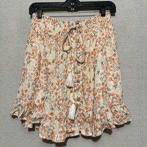NWT Olivaceous Floral Print Skirt - size L